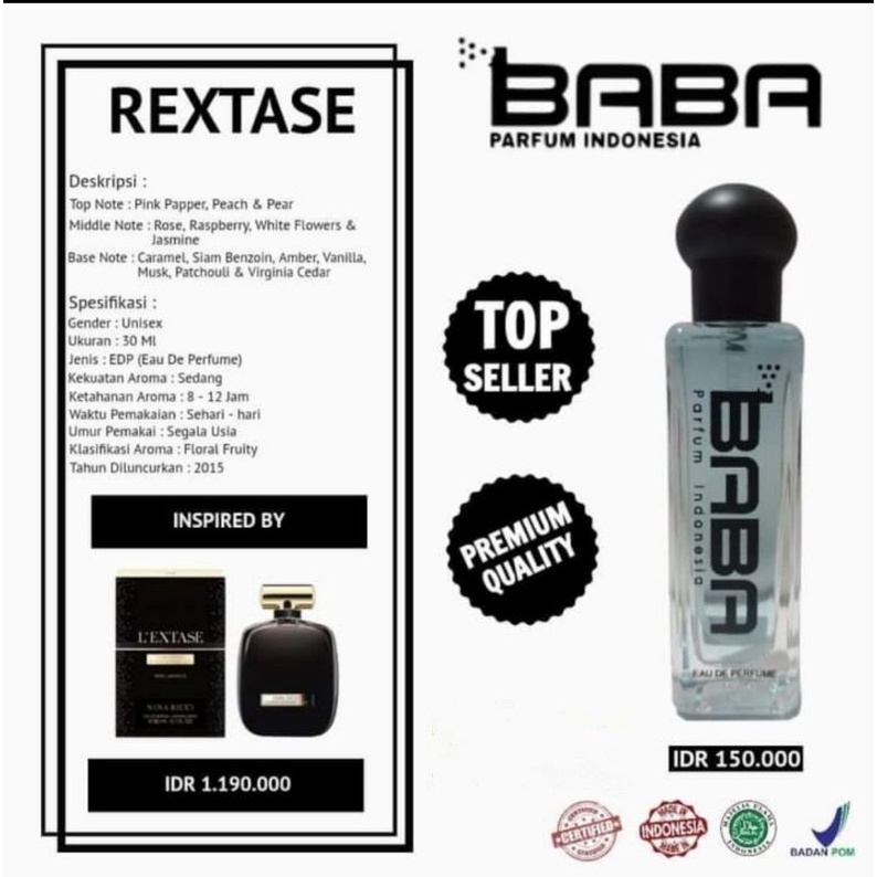 R2-BABA PARFUME REXTASE