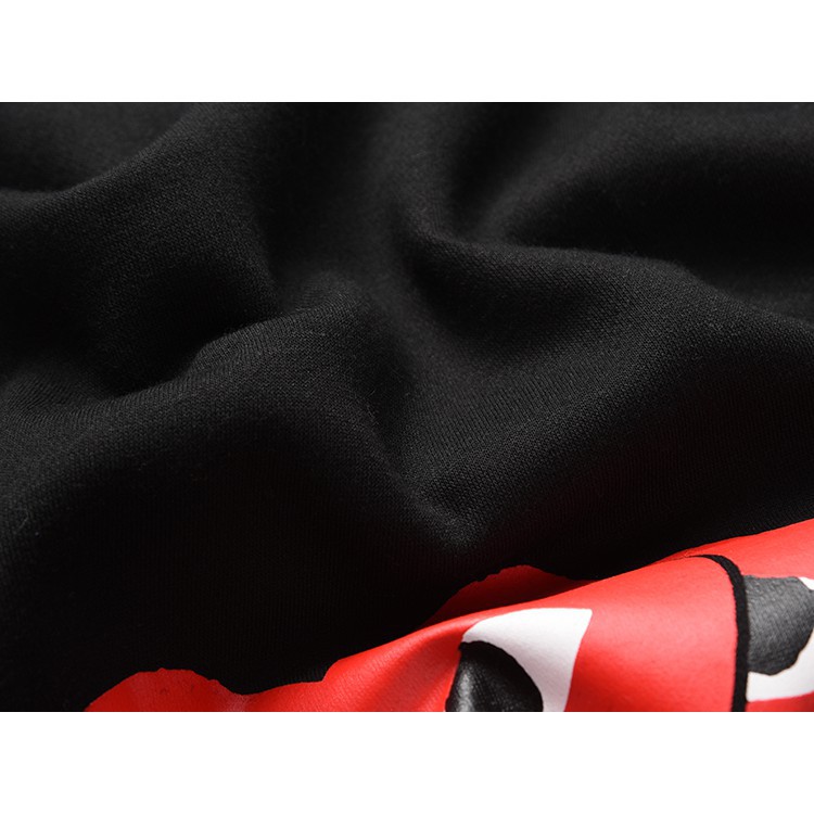 KOREA RAJUT LUCU HITAM BIRU LANGIT UNGU / CDG PLAY Red heart Cotton Sweater Kaus lengan panjang