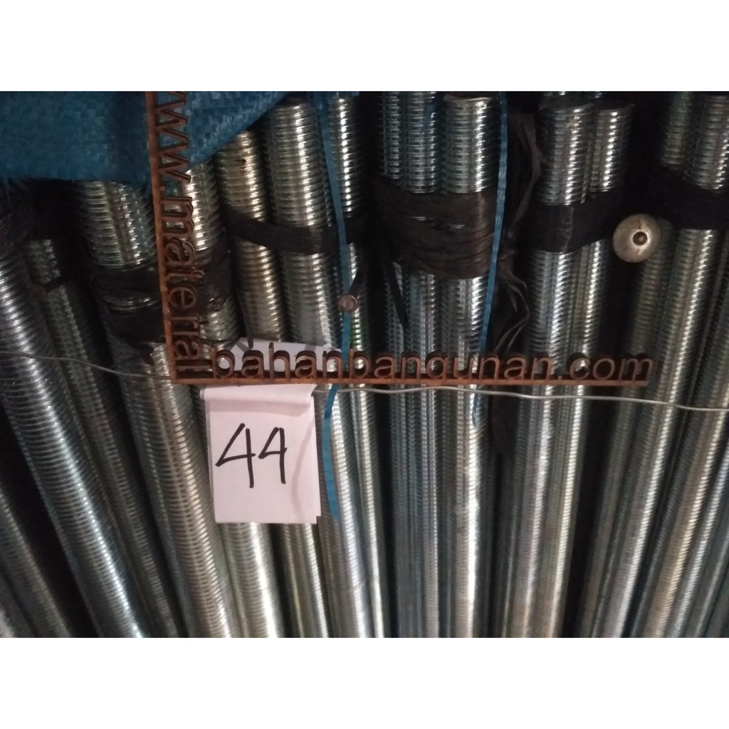As drat Galvanis m 30 x 100 cm putih baut panjang ulir long drat bolt m30 x 1 M assdrat