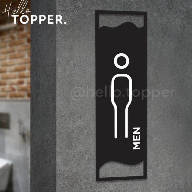 

Sign Label Akrilik Toilet Pria | Men Toilet Sign Acrylic Modern helloto99 Ayo Beli