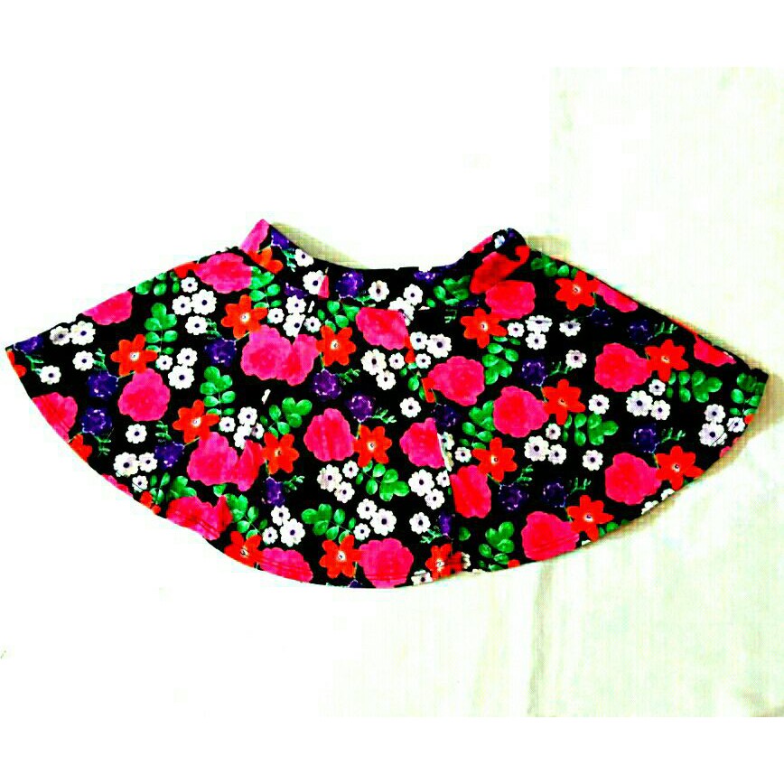 Rok anak cewek  sz 4-8 adem lucu bahan 100% katun kaos skirt a line