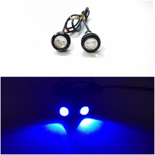 Lampu LED mata elang mode diam-Biru