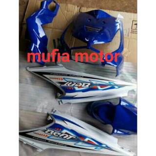 Body halus Honda beat  karbu  warna  biru  putih  Shopee 