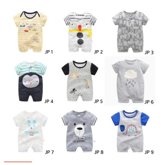 (Kiddiwear) Jumper Bayi Pendek~Romper bayi cuddle me