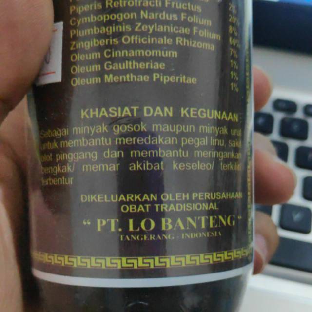 LO BAN TENG - LOBANTENG - Arak gosok patah tulang - luka dalam - keseleo