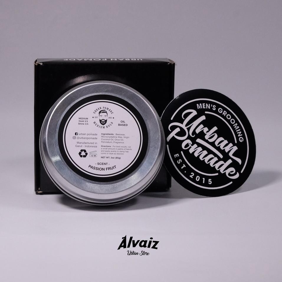 ✔stok yang ada URBAN POMADE OIL BASED MEDIUM HOLD PASSION FRUIT SCENT ORIGINAL LOKAL MURAH OILBASED