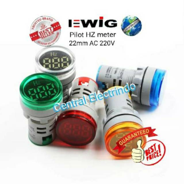 Pilot Lamp LED With HZ Indicator 22mm 220VAC EWIG.