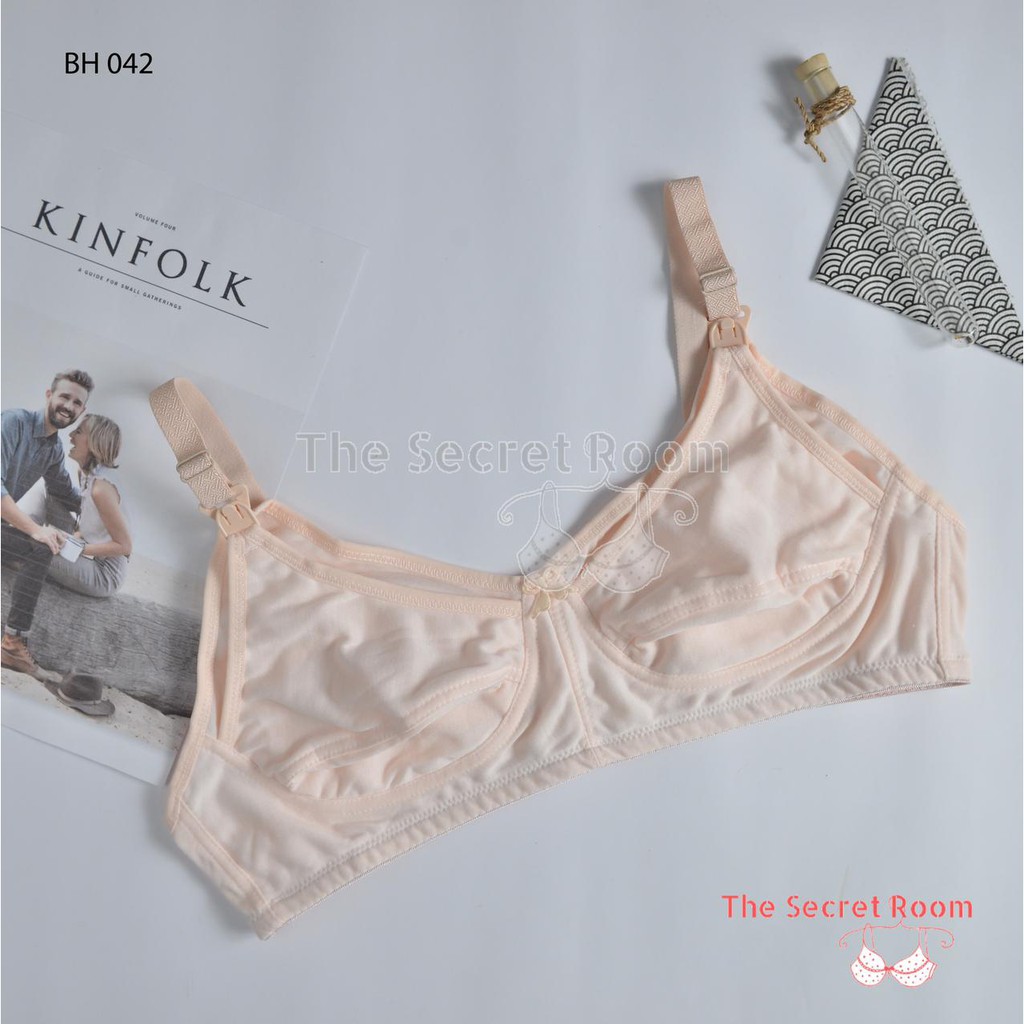 BRA BH MENYUSUI 042 I TANPA KAWAT I CUP B BESAR | TANPA BUSA I SIZE 36-40 | BAHAN KATUN