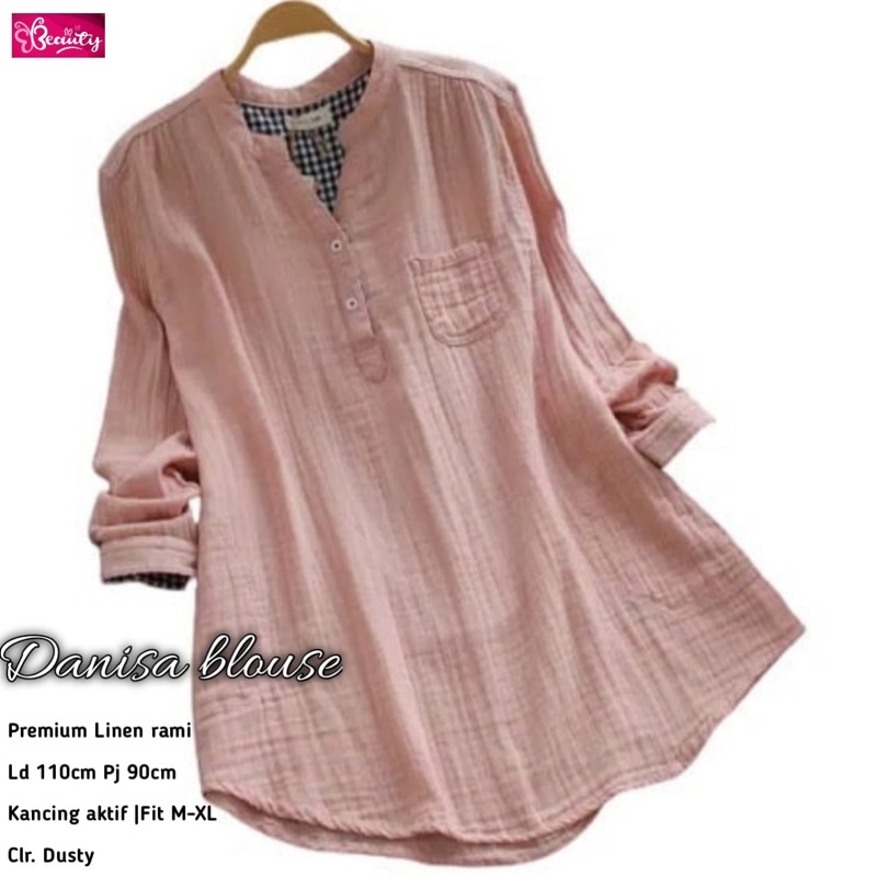 ARUNA BLOUSE &amp; DANISA BLOUSE &amp; REPHA BLOUSE &amp; ROMANSA MIDI DRESS  Ld 110 LINEN RAMI HQ Original Beauty