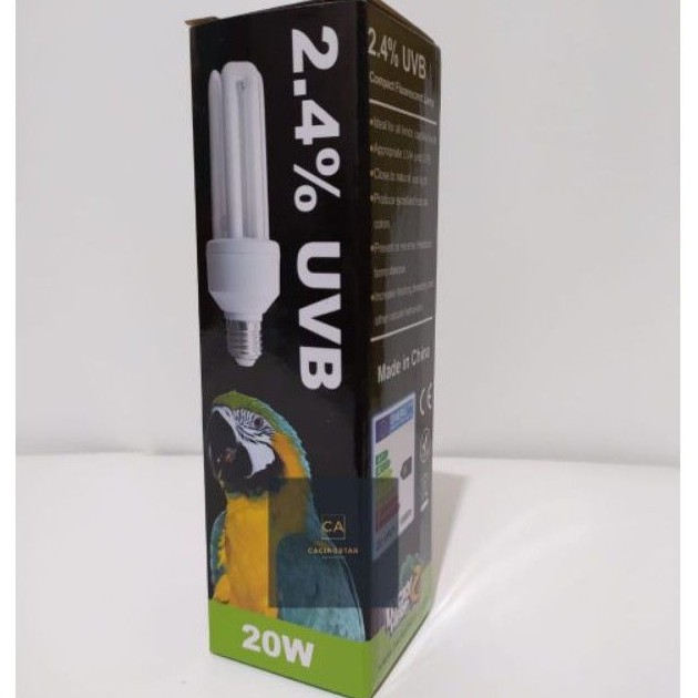 Lucky Herp Bird Lamp 2.4% UVB 20w - Lampu Khusus Burung
