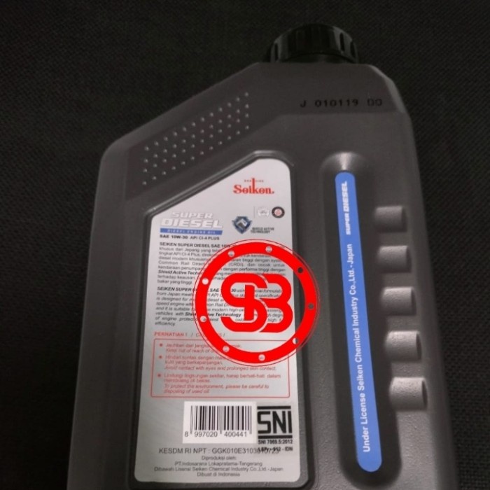 OLI Mesin SEIKEN DIESEL 10W-30 Kemasan 1 LITER