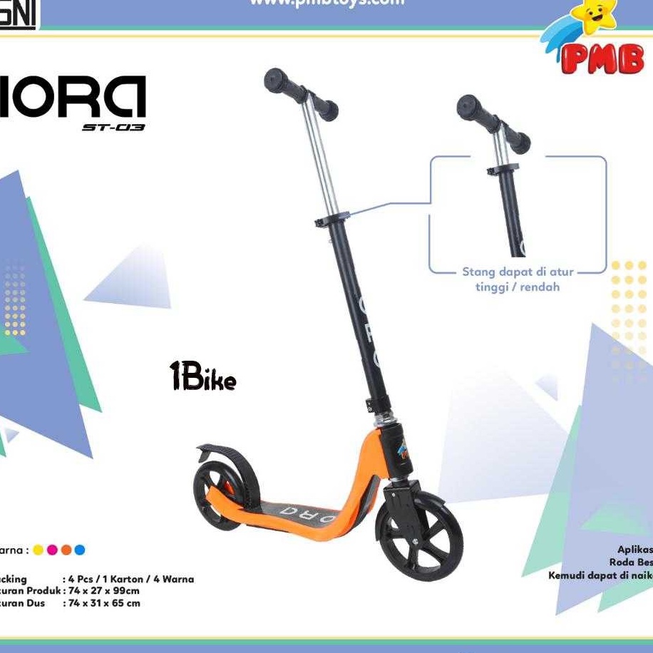 Scooter Anak Otoped Roda Besar PMB Iora ST03 Scooter murah  skuter anak murah