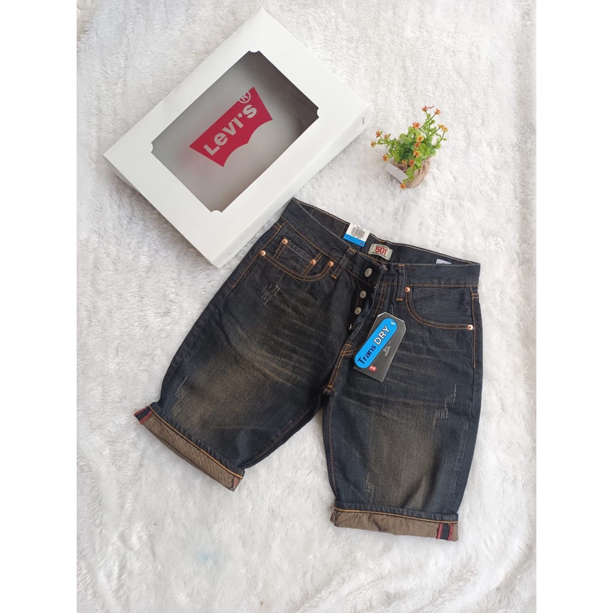 Celana Jeans Pria Pendek Levis 501 Japan Premiun Super Original Denim celana pendek murah