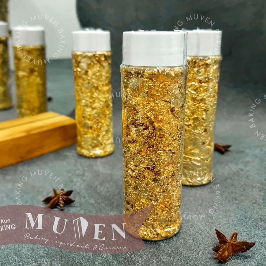

Terbaru - EDIBLE GOLD FOIL LEAF 2 GR / KERTAS HIASAN KUE DEKORASI CAKE FONDANT