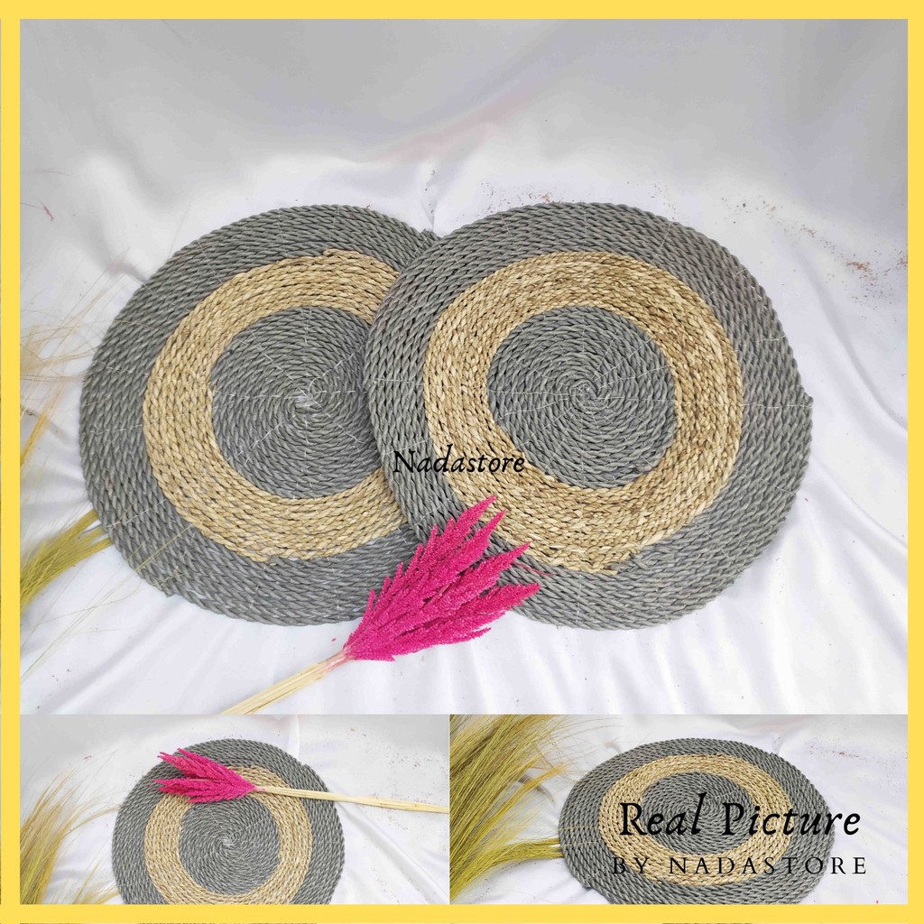 placemat seagrass abu natural abu Diameter 35 cm