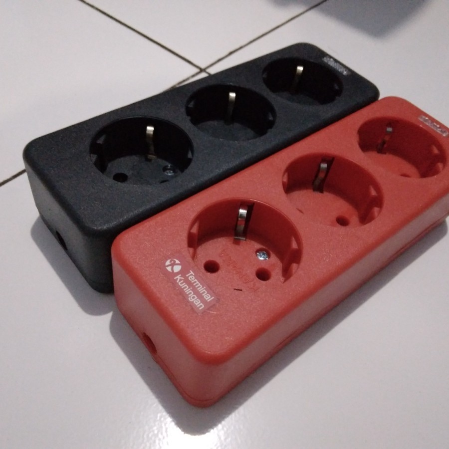stop kontak warna merah dan hitam sni kuningan