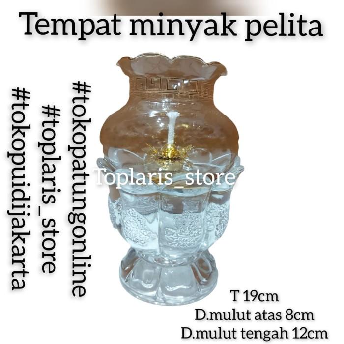 

Tempat Minyak Pelita Kaca Kristal 055