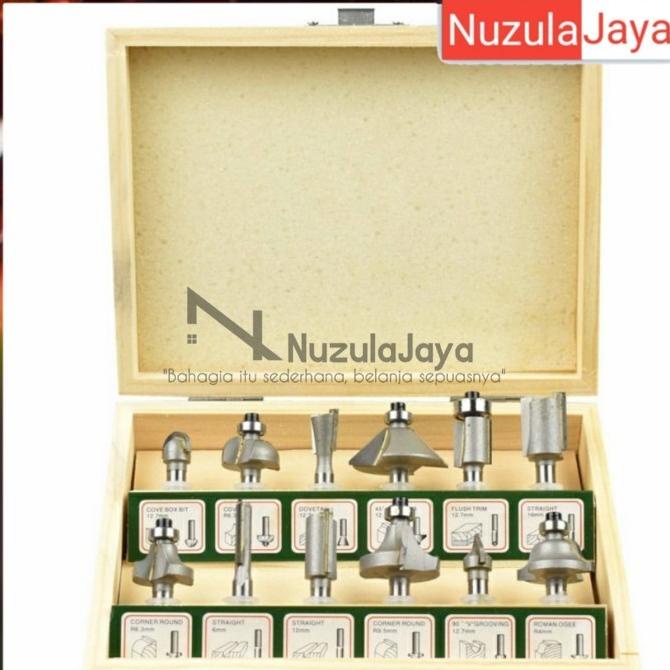 @=@=@=@=] Krisbow mata bor profil kayu 12pcs/mata router /router bits set