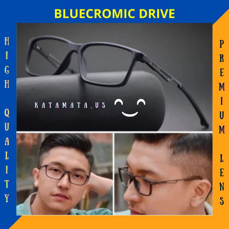 BLUECROMIC DRIVE 3 IN 1/ Kacamata Sporty Bluecromic Pria | Kacamata Pria Terlaris | Frame Kacamata M