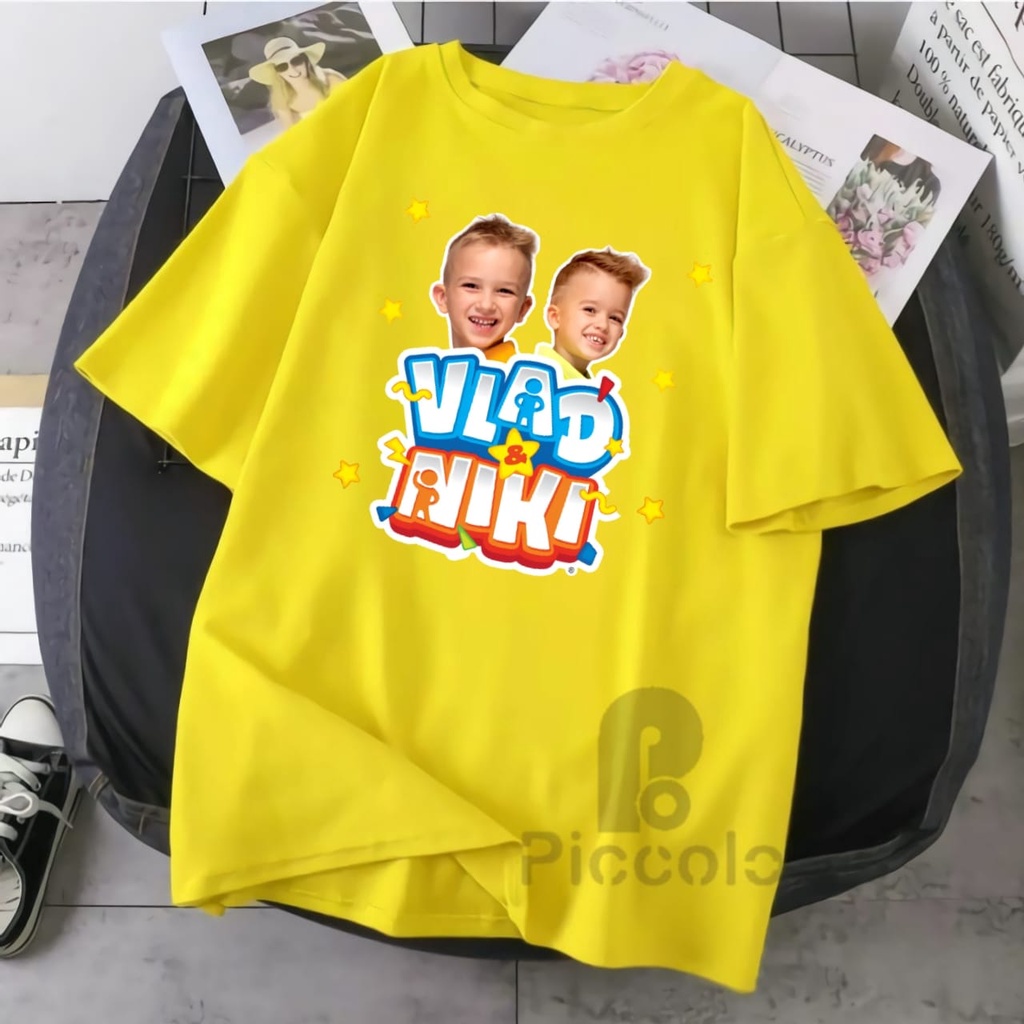 BAJU ANAK KAOS ANAK VILAD END NIKI YOUTUBER ANAK