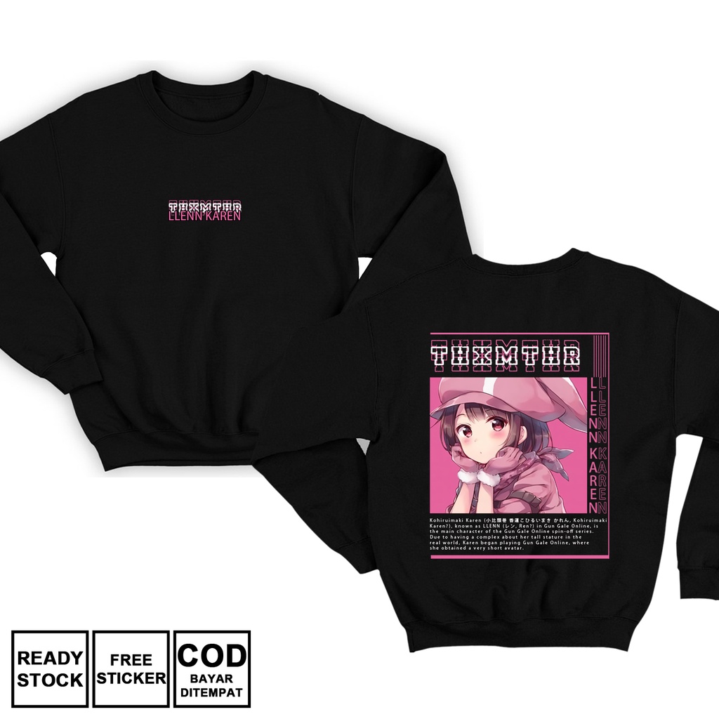 SWEATER LLENN KAREN KOHIRUIMAKI SWORD ART ONLINE GUN GALE ANIME MANGA WAIFU KIRIGAYA KAZUTO YUUKI AS