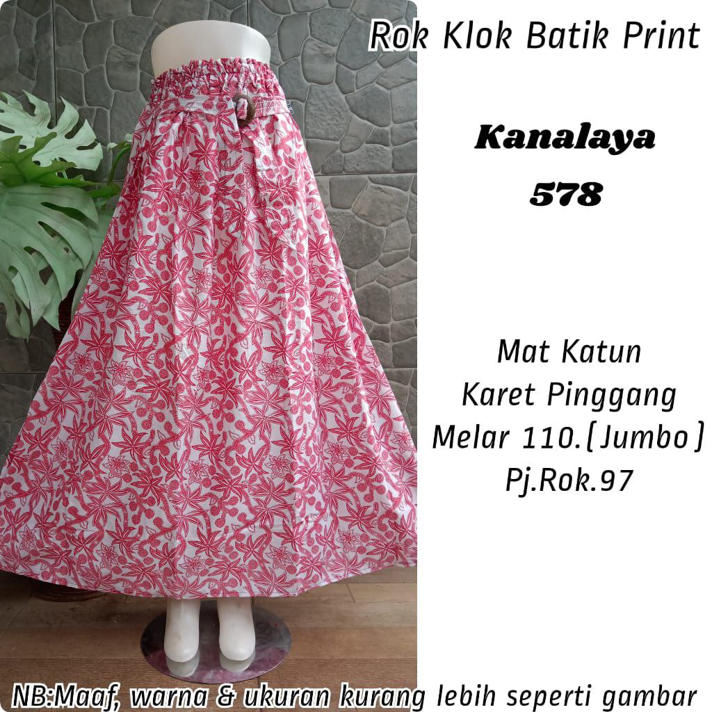 (Dijamin RealPict) Rok Batik original Pekalongan garansi harga termurah Rok Klok Modern By BellaQ-1