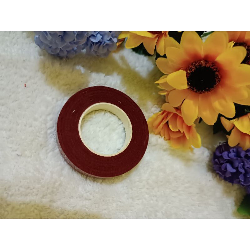 Grosir Floral Tape uk 30 yard/Floratape promo/Bahan Bunga Kain Stoking Murah Tebal stocking setoking nylon flower.