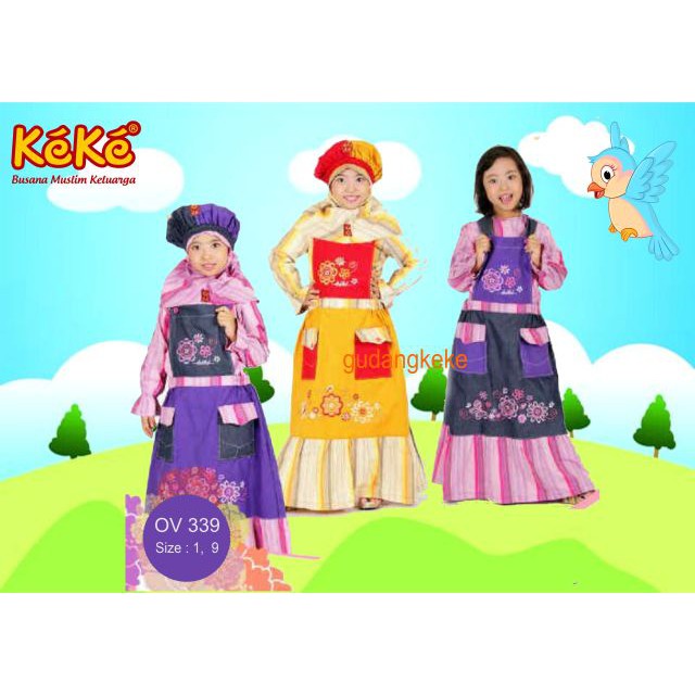 KEKE OV 339 GAMIS ANAK KEKE BUSANA MUSLIM