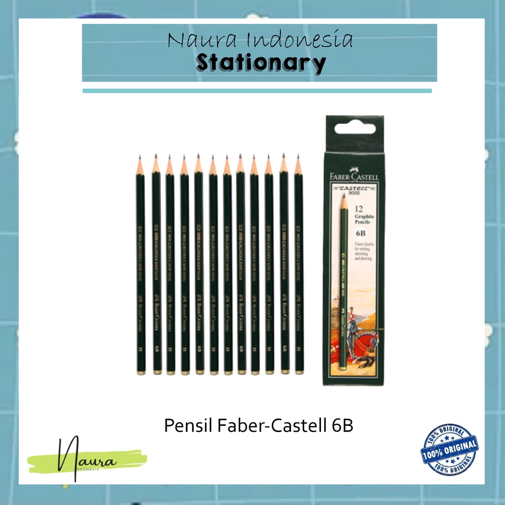 

Pensil Faber Castell 6B | Pensil 6B Merk Faber Castell | Pensil