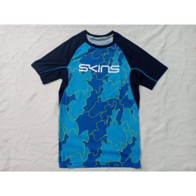 Baju Kaos Atasan Pria Skins Branded Original Baju Olahraga