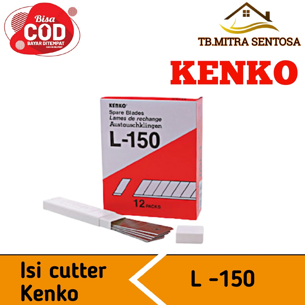 

Isi refil cuter Refill Pisau Isi Cutter L-150 Cuter Kater Pisau KENKO