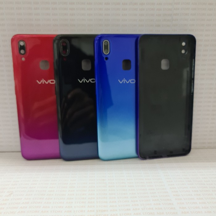 Backdoor Backcover Tutup belakang Back Casing Kesing VIVO Y91 Y95 - Nebula Purple, Sidik Jari Smal