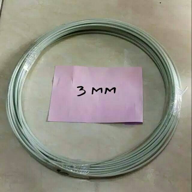 Ruji jeruji fiber putih 3 mm