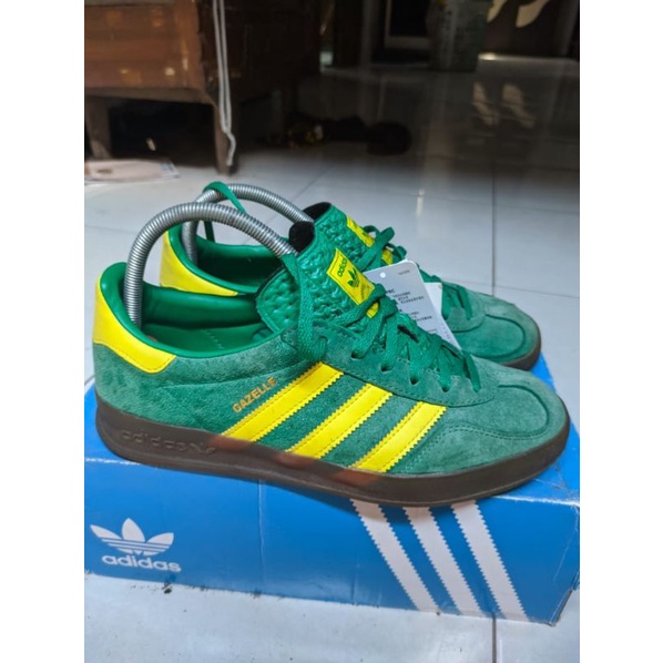 adidas gazelle indoor green slime
