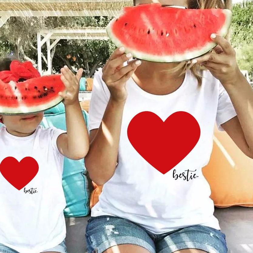 ○ Baju Couple Ibu dan Anak Perempuan / Kaos Couple Anak / Lovely Golden Mom and Kids Bestie ♤