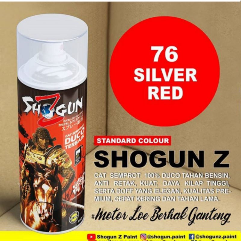 Jual Cat Semprot Epoxi Duco Shogun Z 76 Silver Red Pilok Pilog Murah Shopee Indonesia 0019