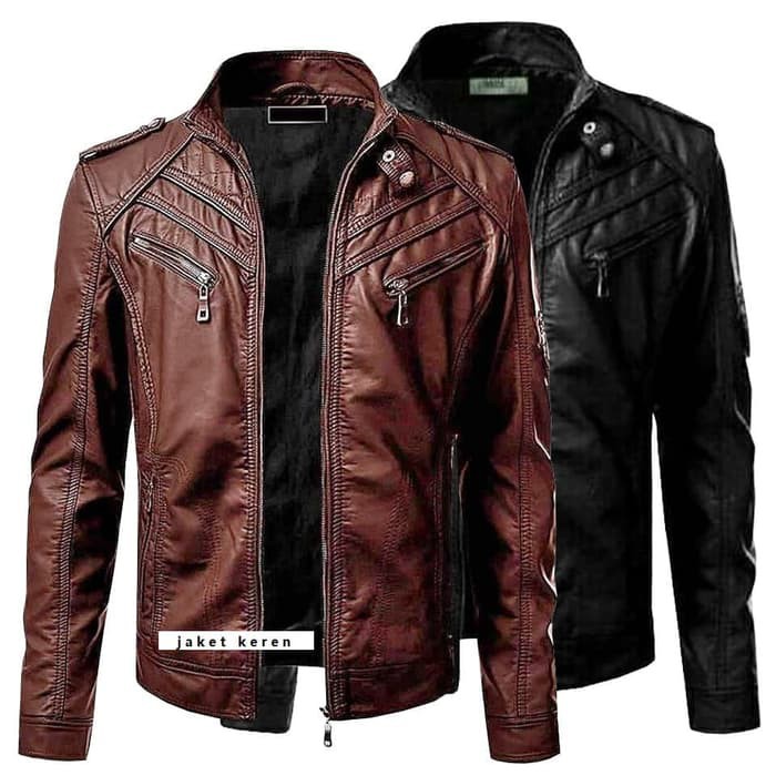 JAKET KULIT MOTOR BOY JAKET HARIAN MOTOR