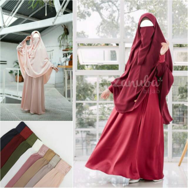 LUXURY JACQUARD EMBOSS ZANUBA GAMIS SYARI SET CADAR