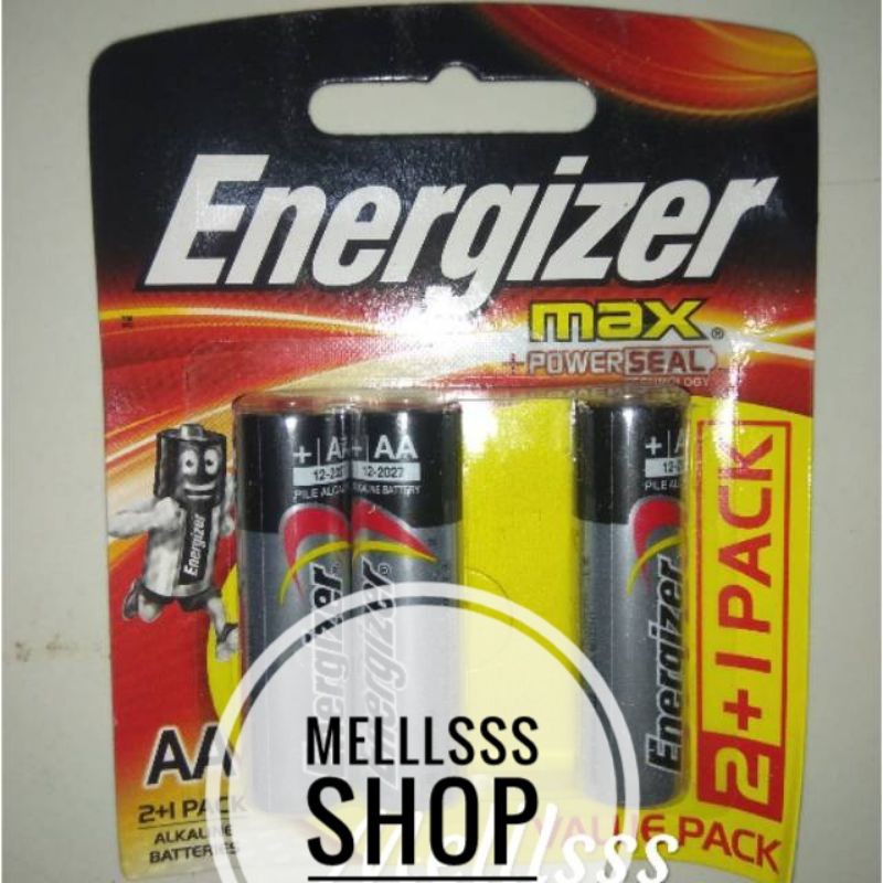 (STOK READY) BATERAI ENERGIZER MAX AA/A2 ISI 3 BATERAI