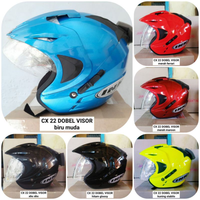 HELM INK DOBLE VISOR JP8 ORIGINAL FNK SNI