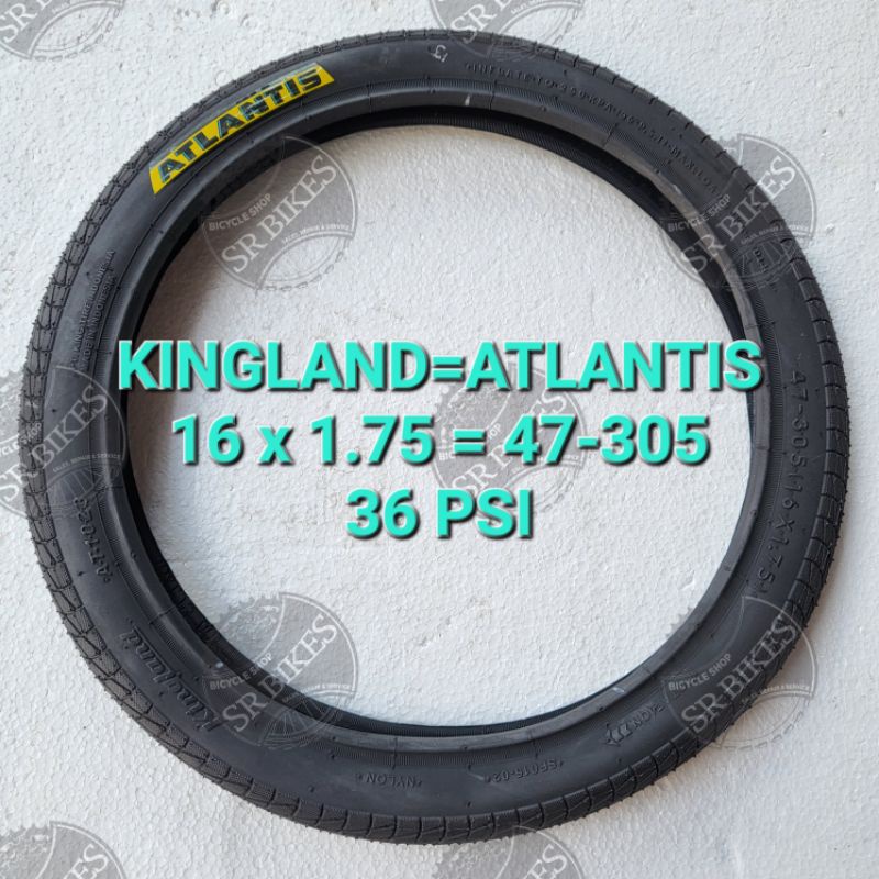 Ban Luar 16 x 1.75 Sepeda Lipat BMX Mini. KINGLAND / ATLANTIS