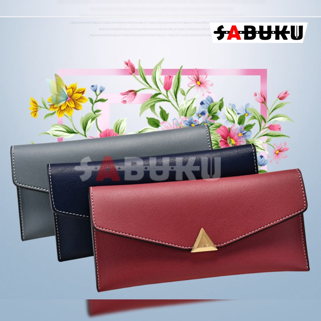 Dompet Wanita Korea Fashion Trendy Dompet Wanita Model Panjang-081