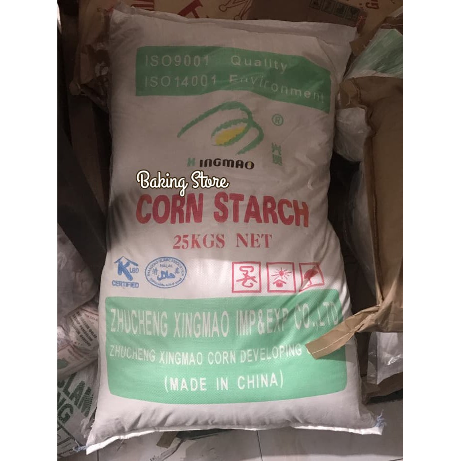 

TEPUNG MAIZENA - CORN STARCH XING MAO 25KG - GOSEND ONLY!!!