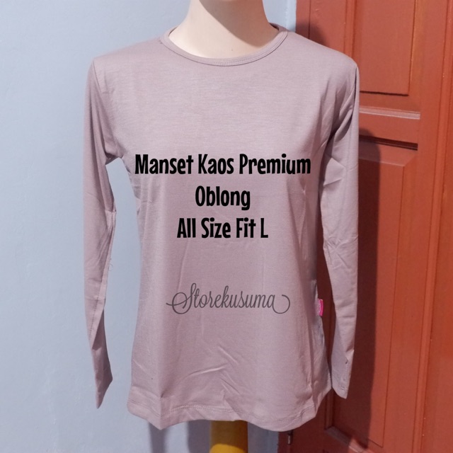 Manset Kaos Oblong Bahan Rayon Premium (Size L ) Ld 88 cm