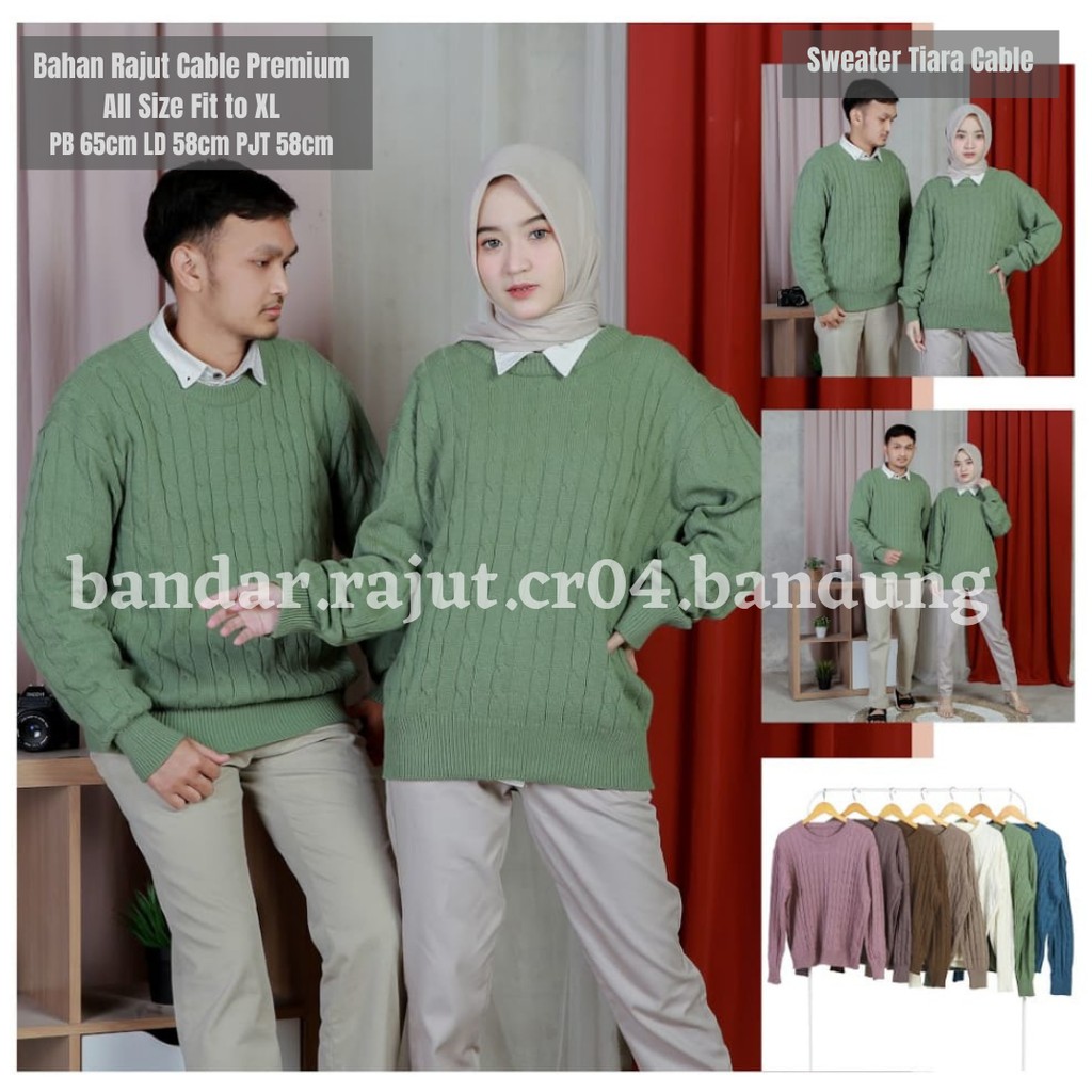 Sweater Rajut Tiara Cable 7 Gate Branded