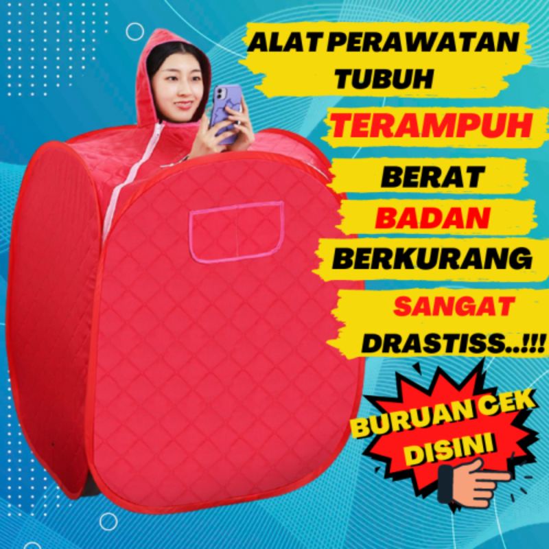GI42 Alat Sauna Suit Portable Olahraga Pembakar Kesehatan Lemak Badan Full Body Wanita Pria Realpict