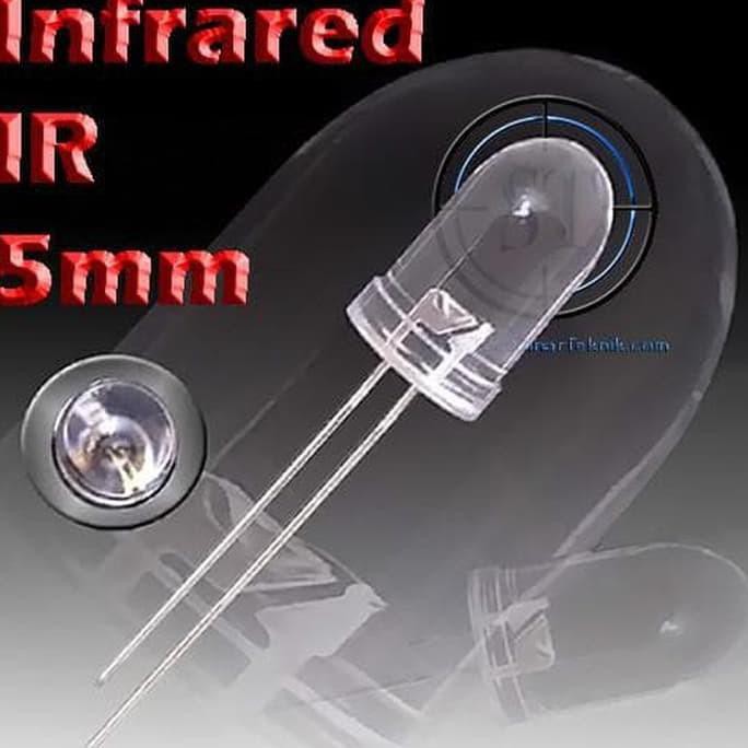 Jual Led Infrared Ir 5Mm Pemancar Sinar Cahaya Infra Merah Emitter ...