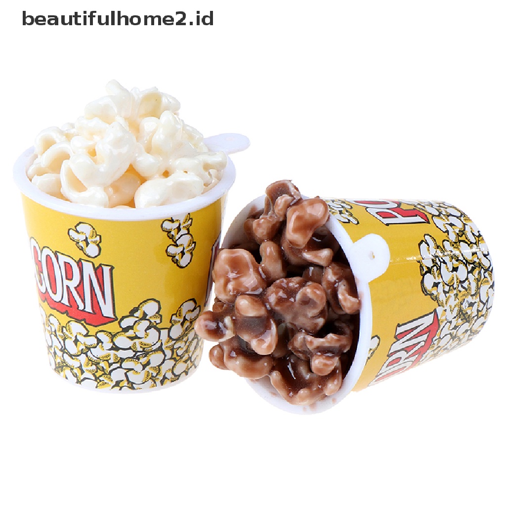 (Beautifulhome2.Id) 1pc Mainan Miniatur Ember Popcorn Skala 1: 6 Untuk Dekorasi Rumah Boneka