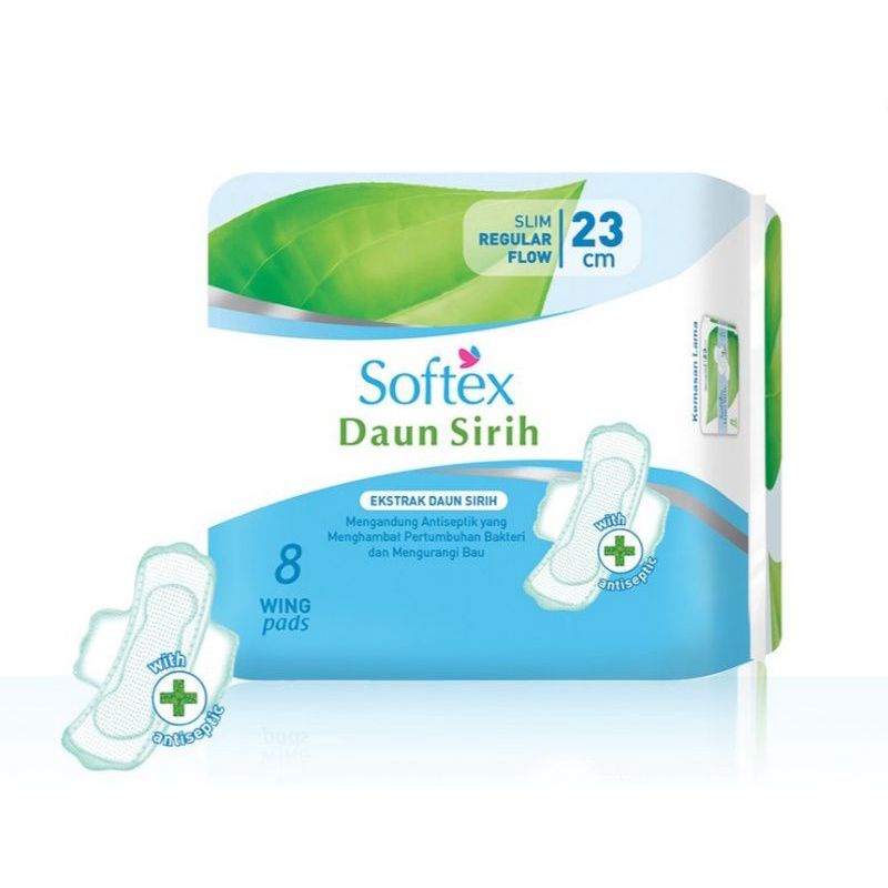 Softex Daun Sirih WING Slim Regular Flow 23cm Isi 10 Pads