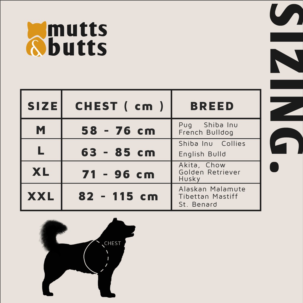 Mutts And Butts Harness Anjing Shopee Indonesia